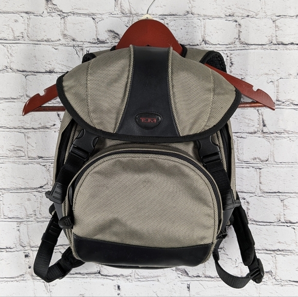 TUMI Black and Silver Backpack, Small - Picture 1 of 12